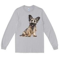 Moon Dust Skye Terrier Dog Illustrations Long Sleeve Tee - LillyAllenDesigns