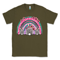 Army Green Easter bunny rainbow Classic Tee - OliviaCreatesArt