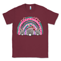 Burgundy Easter bunny rainbow Classic Tee - OliviaCreatesArt
