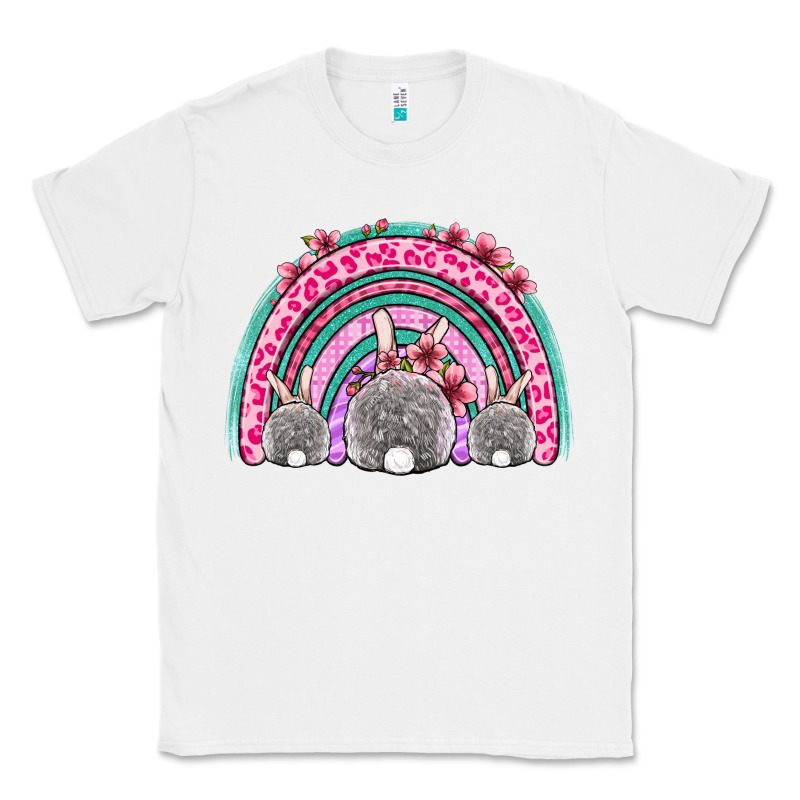 Easter Bunny Rainbow Classic Tee by OliviaCreatesArt | Teevron