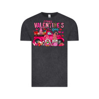 Vintage Black Happy Valentines Day Vintage Tee - CowhideDigitalArt