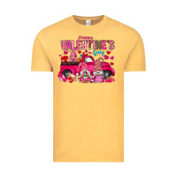 Vintage Mustard Happy Valentines Day Vintage Tee - CowhideDigitalArt