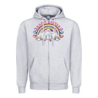 Heather Grey Happy easter bunny tails Zipper Hoodie - RanaPortraitStore