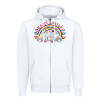 White Happy easter bunny tails Zipper Hoodie - RanaPortraitStore