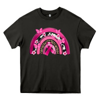 Asphalt Breast Cancer rainbow Heavy Core Tee - FaDigitalArtStudio