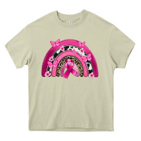 Mossy Breast Cancer rainbow Heavy Core Tee - FaDigitalArtStudio