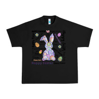 Black Happy Easter Urban Heavy Tee - CowhideDigitalArt