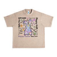 French Oak Happy Easter Urban Heavy Tee - CowhideDigitalArt