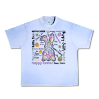 Grape Ice Happy Easter Urban Heavy Tee - CowhideDigitalArt