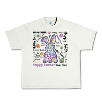 Pistachio Happy Easter Urban Heavy Tee - CowhideDigitalArt