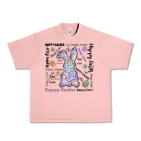 Salmon Happy Easter Urban Heavy Tee - CowhideDigitalArt