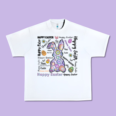 Happy Easter Urban Heavy Tee Designed By Cowhidedigitalart