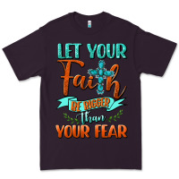 Plum Let Your Faith Be Bigger Than Your Fear Premium Tee - BundleAndBundleShop
