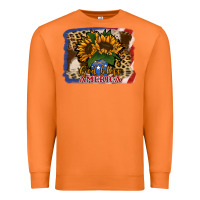Carrot Patriotic Sunflower God Bless America Premium Sweatshirt - Jasminsmagicworld
