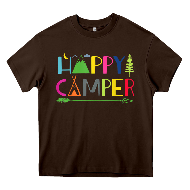 Camping Arrow Camper Happy Summer Camp Camping Kids 635 Heavy Core Tee by baoMotion | Teevron