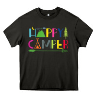 Asphalt camping arrow camper happy summer camp camping kids 635 Heavy Core Tee - baoMotion