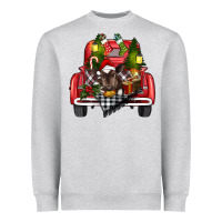 Heather Grey christmas truck Heavyweight Sweatshirt - RanaPortraitStore