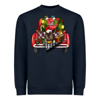 Navy christmas truck Heavyweight Sweatshirt - RanaPortraitStore