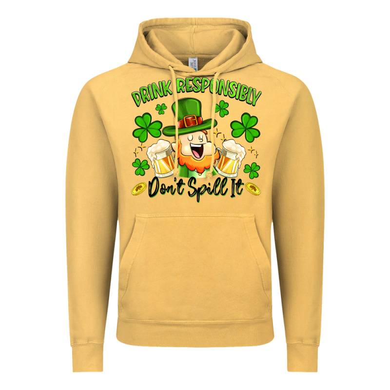 Drink Responsibly Dont Spill It Vintage Hoodie by Artiststas | Teevron