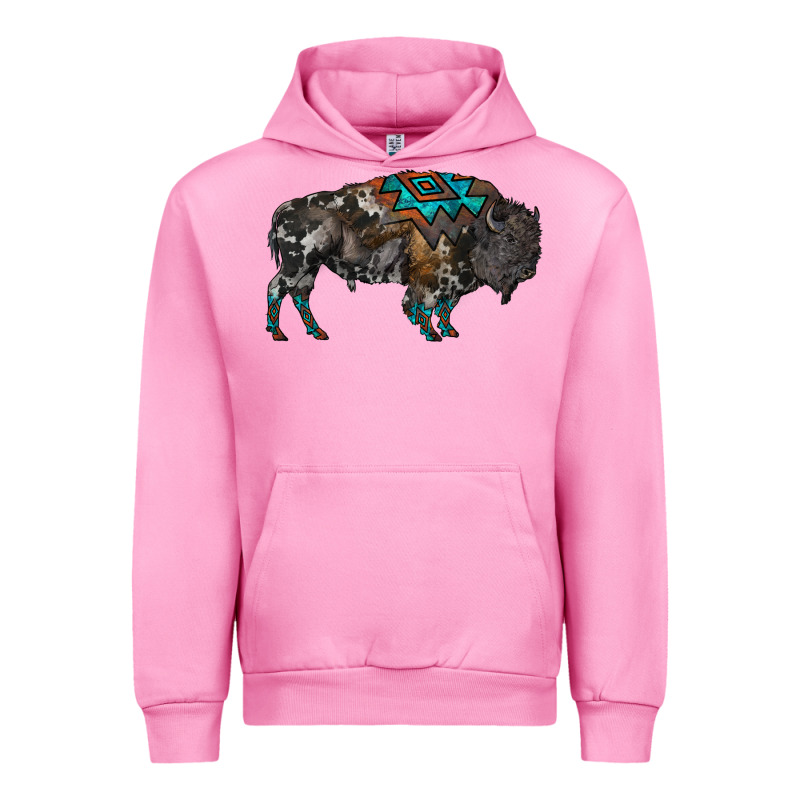 Cowhide Bison Urban Hoodie by RanaPortraitStore | Teevron