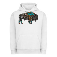 Pigment Lunar Rock cowhide bison Urban Hoodie - RanaPortraitStore