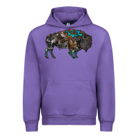 Tulip cowhide bison Urban Hoodie - RanaPortraitStore