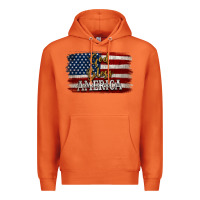 Carrot God Bless America Distressed Flag Premium Hoodie - Jasminsmagicworld