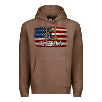 Chestnut God Bless America Distressed Flag Premium Hoodie - Jasminsmagicworld