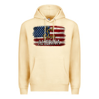 Pina Colada God Bless America Distressed Flag Premium Hoodie - Jasminsmagicworld