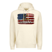 Sandshell God Bless America Distressed Flag Premium Hoodie - Jasminsmagicworld