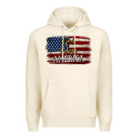 Tofu God Bless America Distressed Flag Premium Hoodie - Jasminsmagicworld