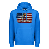 True Royal God Bless America Distressed Flag Premium Hoodie - Jasminsmagicworld