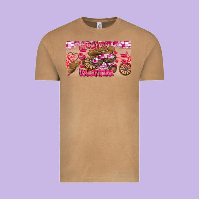 Howdy Valentine Vintage Tee Designed By Cowhidedigitalart