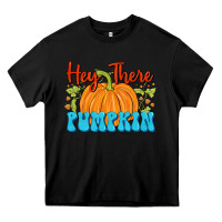 Black Hey There Pumpkin Heavy Core Tee - FaDigitalArtStudio
