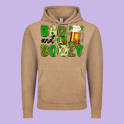 Bad And Boozy Vintage Hoodie Designed By Artiststas