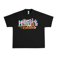 Black Happy Easter Urban Heavy Tee - CowhideDigitalArt