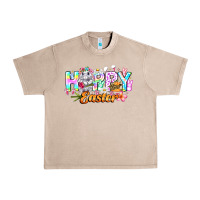 French Oak Happy Easter Urban Heavy Tee - CowhideDigitalArt