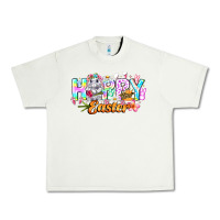 Pistachio Happy Easter Urban Heavy Tee - CowhideDigitalArt