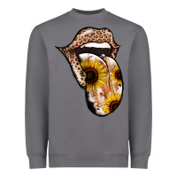 Storm Leopard Sunflower Tongue Heavyweight Sweatshirt - Jasminsmagicworld