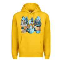 Lemon winter coffee gnome Premium Hoodie - BarkalooDesign