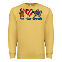 Peace Love Fireworks Premium Sweatshirt | Teevron