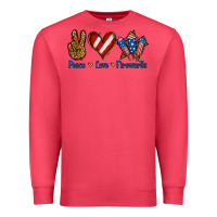 Cardinal Peace Love Fireworks Premium Sweatshirt - Jasminsmagicworld