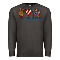 Smoke Peace Love Fireworks Premium Sweatshirt - Jasminsmagicworld