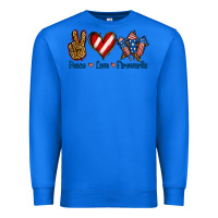 True Royal Peace Love Fireworks Premium Sweatshirt - Jasminsmagicworld