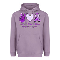 Lavender Peace Love Cure Odgkins Lympoma Heavyweight Hoodie - Jasminsmagicworld