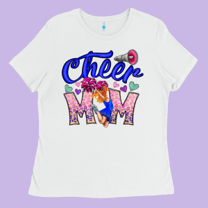 Cheer Mom Ladies Tee Designed By Cowhidedigitalart