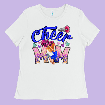 Cheer Mom Ladies Tee Designed By Cowhidedigitalart