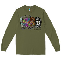 Army Green trust in the lord with all your heart Long Sleeve Tee - SublimationCraftShop