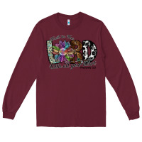 Burgundy trust in the lord with all your heart Long Sleeve Tee - SublimationCraftShop