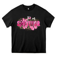 Black I' m survivor Breast Cancer Heavy Core Tee - FaDigitalArtStudio